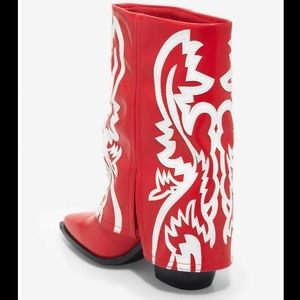 Azalea Wang Red Western Cowboy Boots